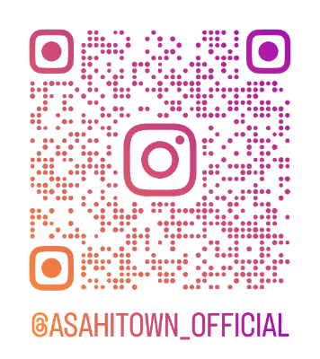 朝日町公式Instagram二次元コード