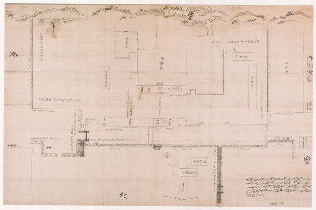 境関所御囲絵図の画像