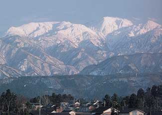 朝日岳冬景色の画像
